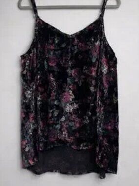 Torrid Velvet Floral Tank Top Whimsigoth Fairy Grunge Women’s